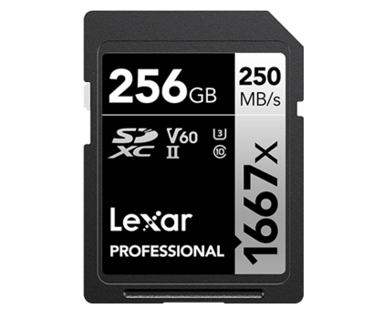 Karta pamięci Lexar 256GB 1667x Professional SDXC UHS-II U3 V60